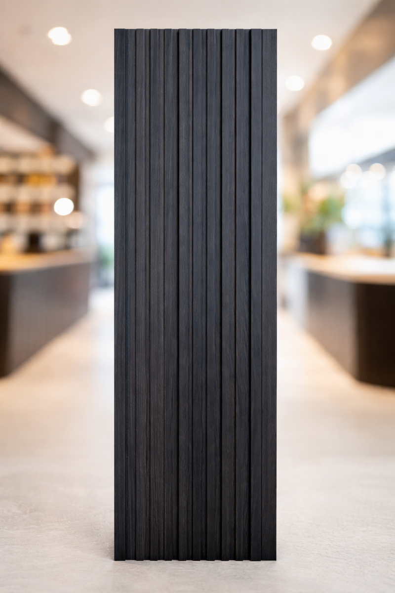 Panel de listones de madera nogal para pared 290 x 15,5 cm