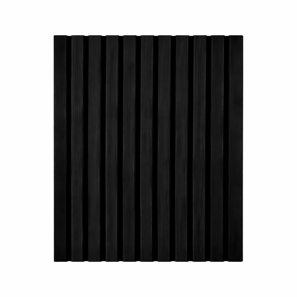 panel listones decorativos negros para pared moderno