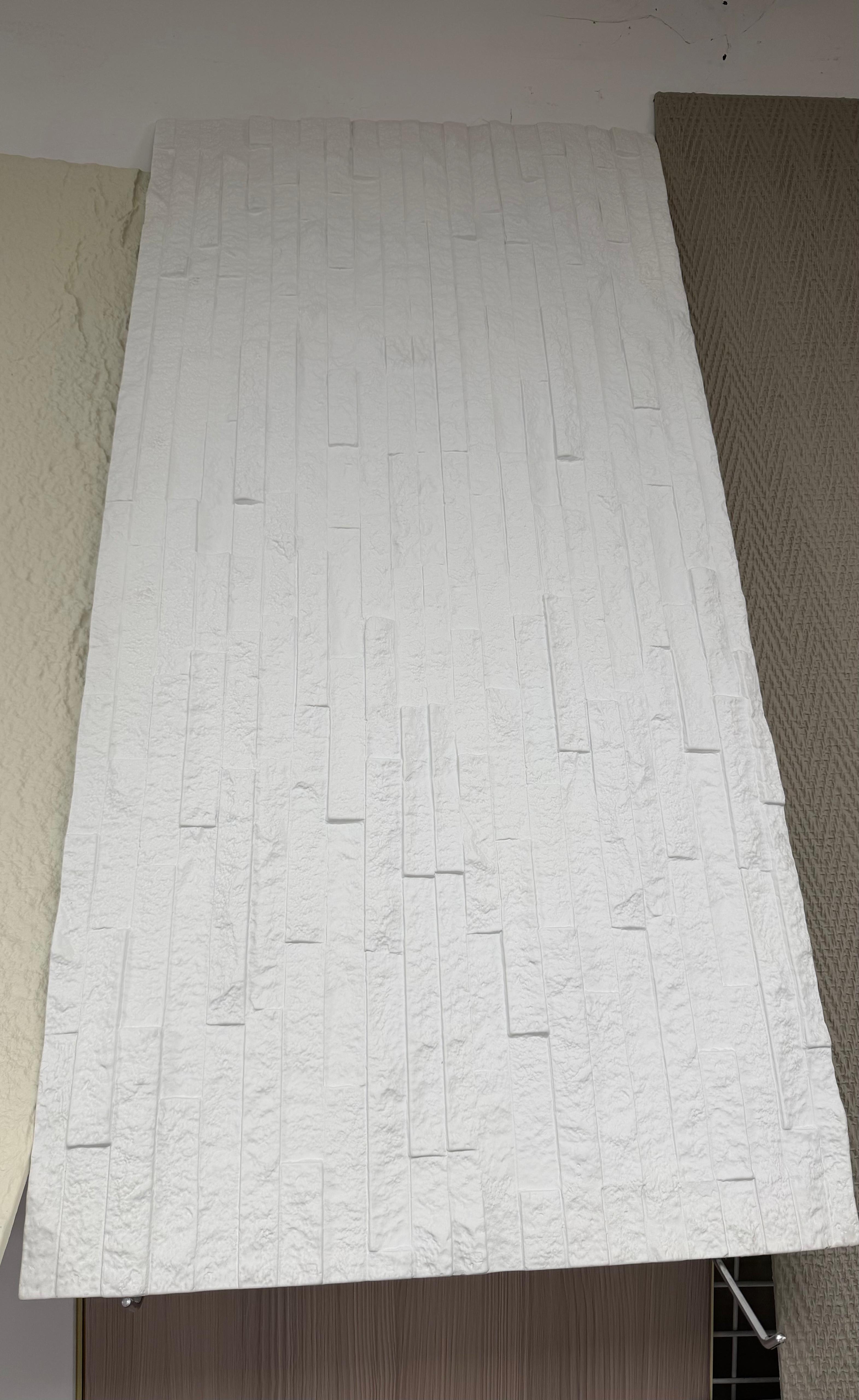 Panel poliestireno ladrillo blanco recto modelo 13