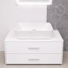 Mueble de ba&ntilde;o EC-K013 80 cm con lavabo sobreencimera - 2 colores