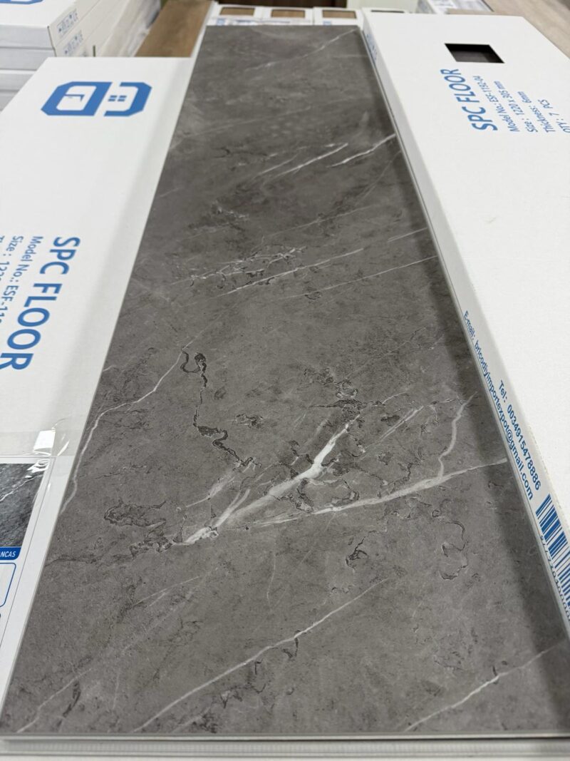 Suelo SPC Gris Piedra con Vetas Blancas 6 mm