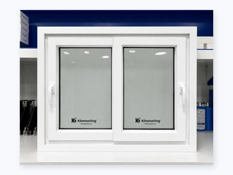 Ventana corredera PVC 2 hojas sin persiana