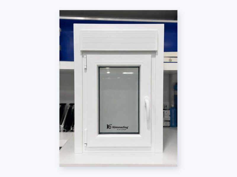 Ventana PVC 1 hoja oscilobatiente con cajon de persiana