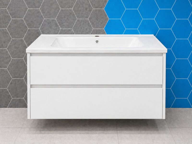 Mueble de baño K010 80 cm (blanco o roble)